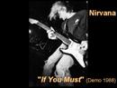 Видеоклип Nirvana If You Must (demo, 1988)
